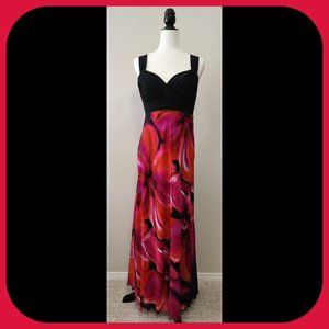 LAURA PETITES || Watercolour Floral Maxi Dress (SIZE 10P)